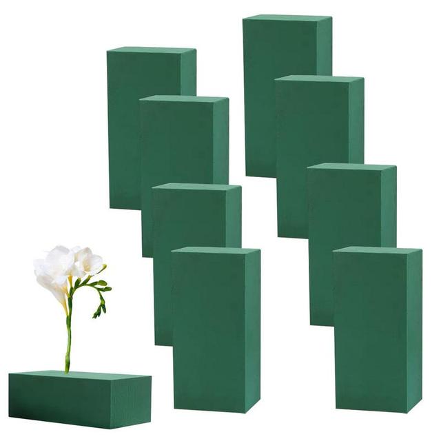 6pcs Foam Flower Floral Blocks Mud Green Bricks Dry Wet